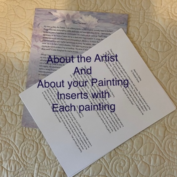 "Blue Moon on a Starry Night" 8x10, Acrylic Painting - Picture 5 of 5